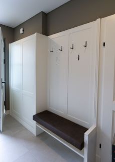 Garderobe Vertafelung weiss Garderobe Vertafelung weiss