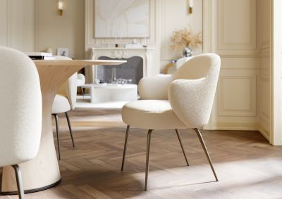 bae chairs frosted almond boucle00209103 around root table whitewashed oak 400800200 lifestyle bae chairs frosted almond boucle00209103 around root table whitewashed oak 400800200 lifestyle